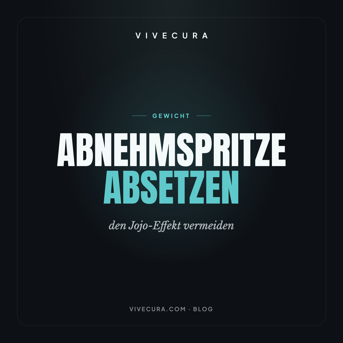 Abnehmspritze absetzen: den Jojo-Effekt vermeiden