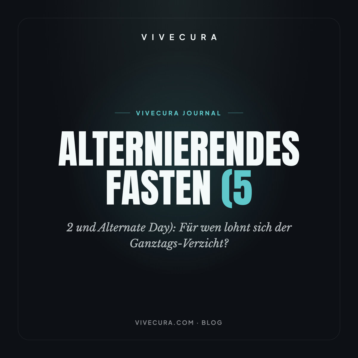 Alternierendes Fasten (5:2 und Alternate Day): Für wen lohnt sich der Ganztags-Verzicht?
