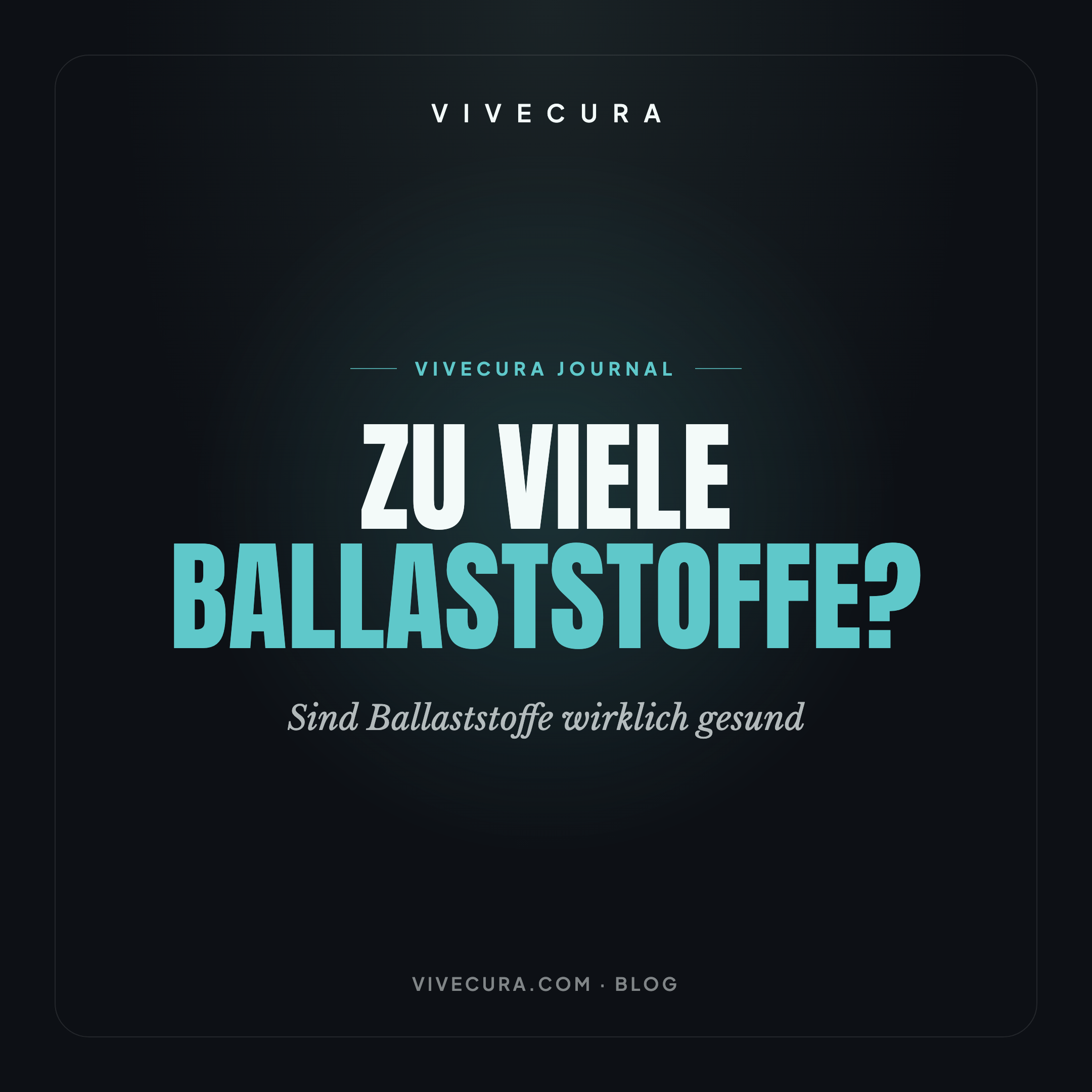 Zu viele Ballaststoffe? Sind Ballaststoffe wirklich gesund