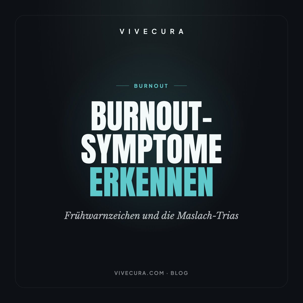 Burnout-Symptome erkennen: Frühwarnzeichen und die Maslach-Trias