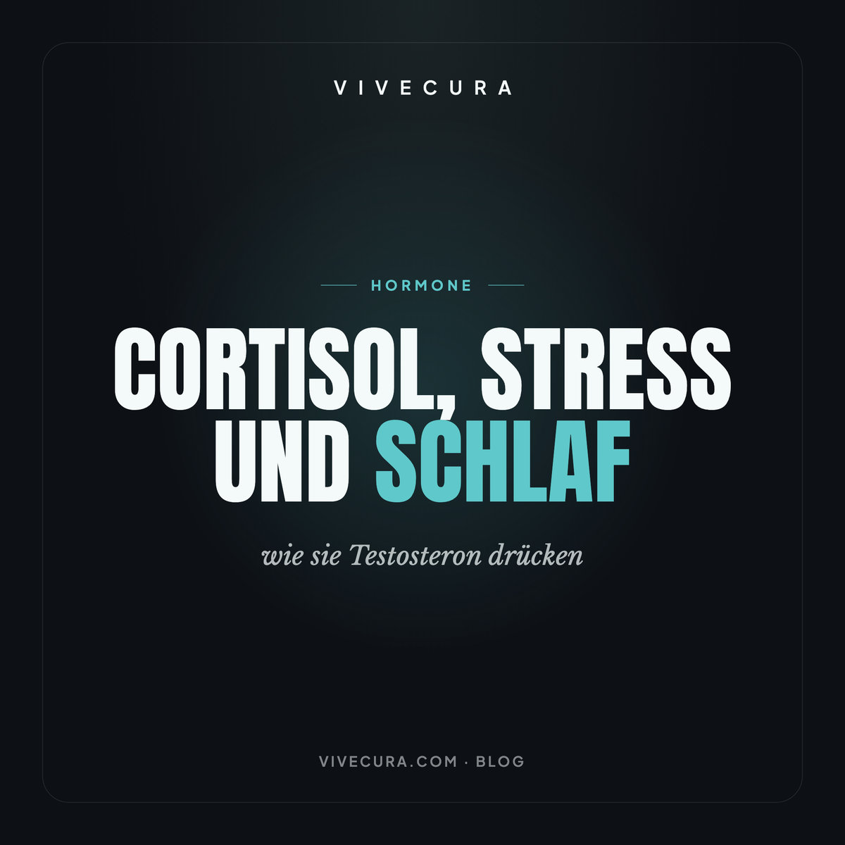 Cortisol, Stress und Schlaf: wie sie Testosteron drücken