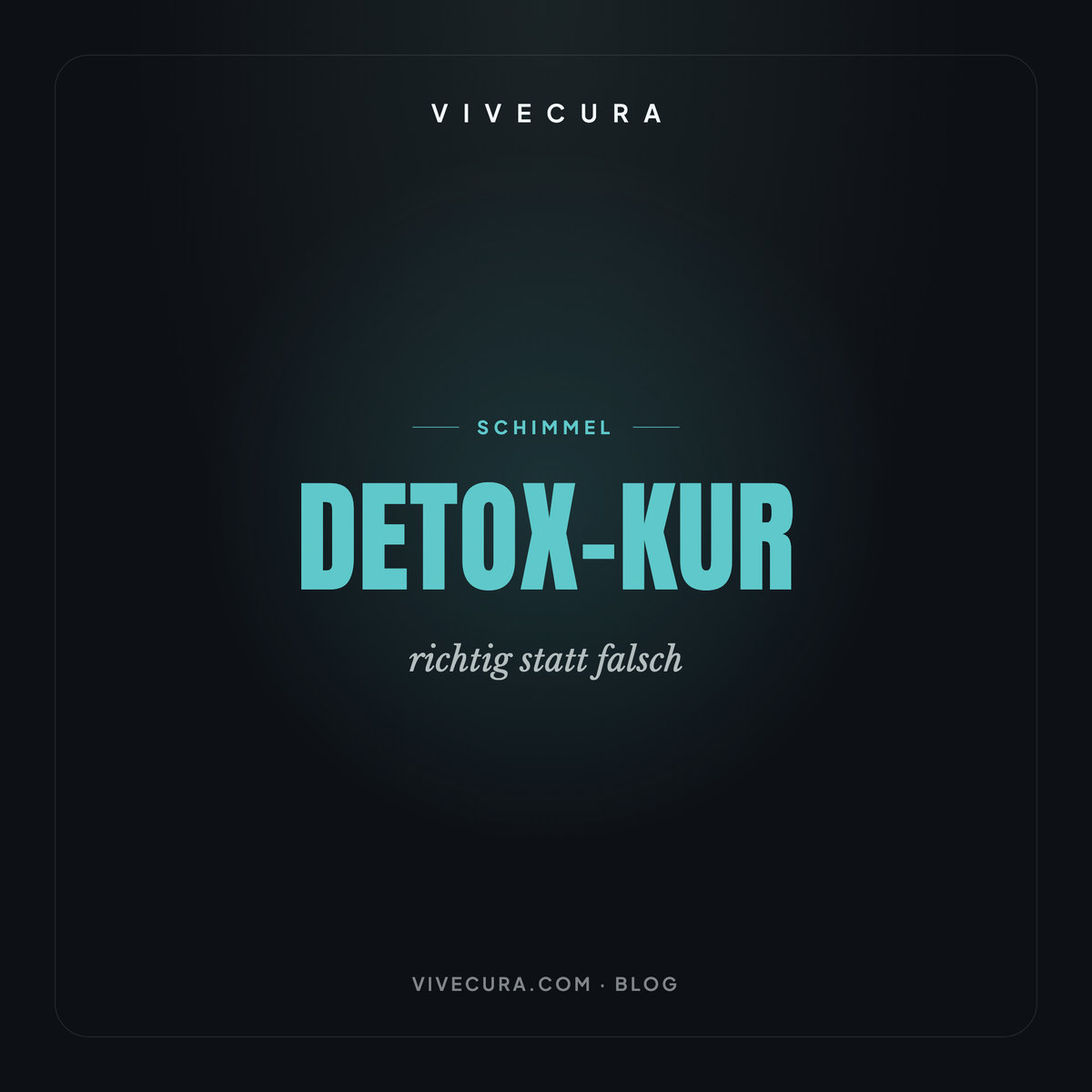 Detox-Kur: richtig statt falsch