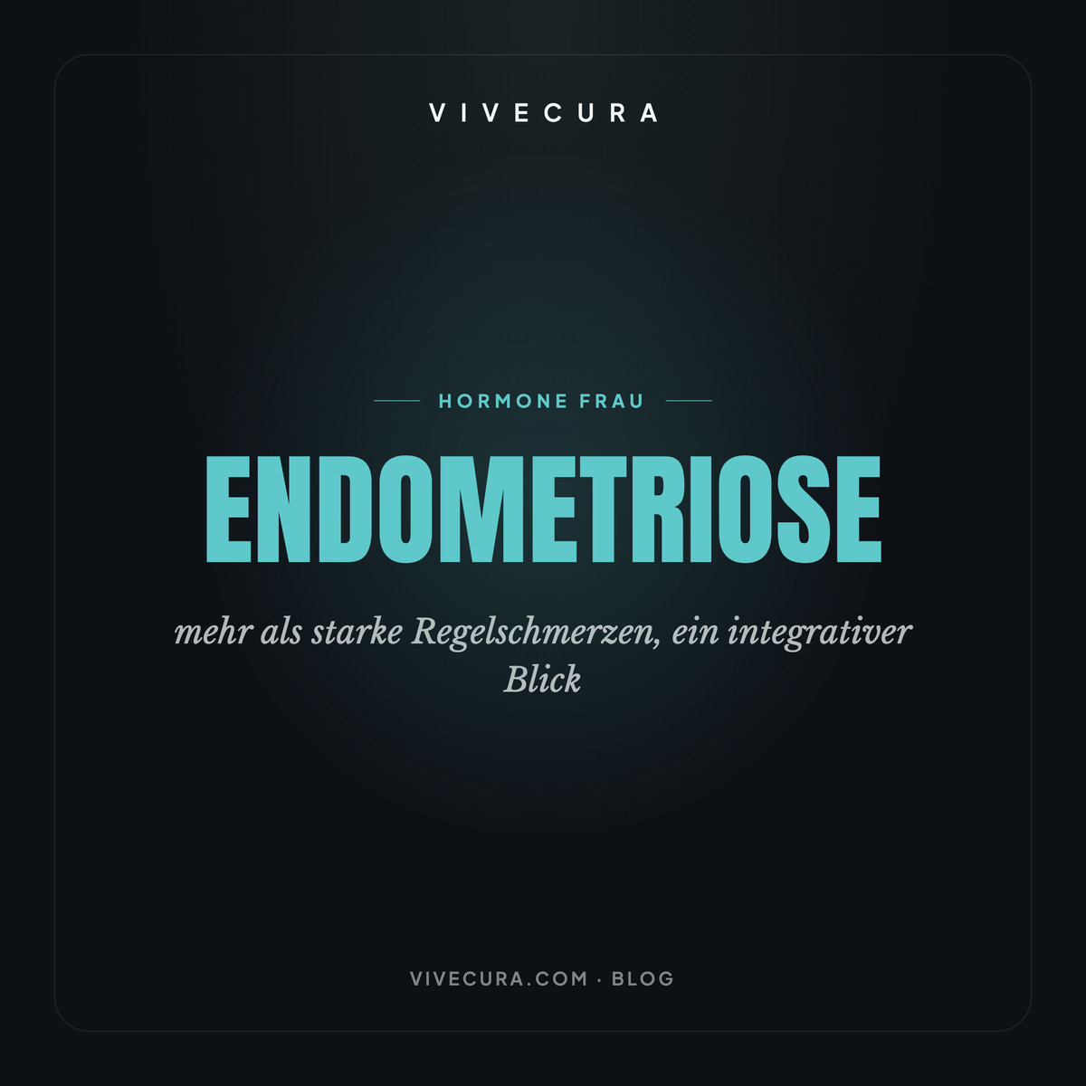Endometriose: mehr als starke Regelschmerzen, ein integrativer Blick
