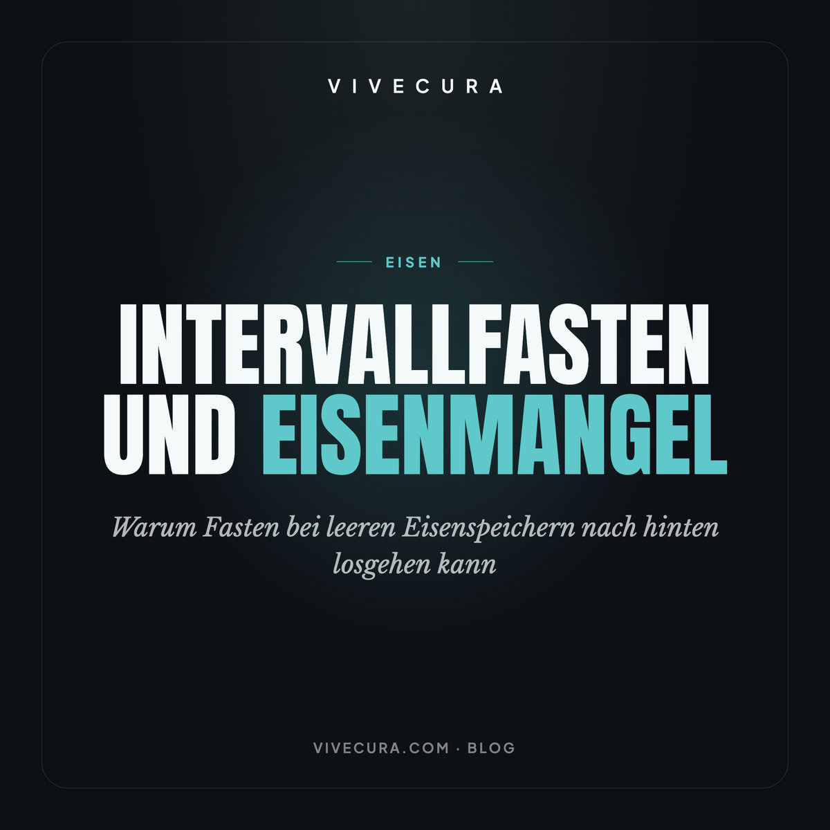 Intervallfasten und Eisenmangel: Warum Fasten bei leeren Eisenspeichern nach hinten losgehen kann