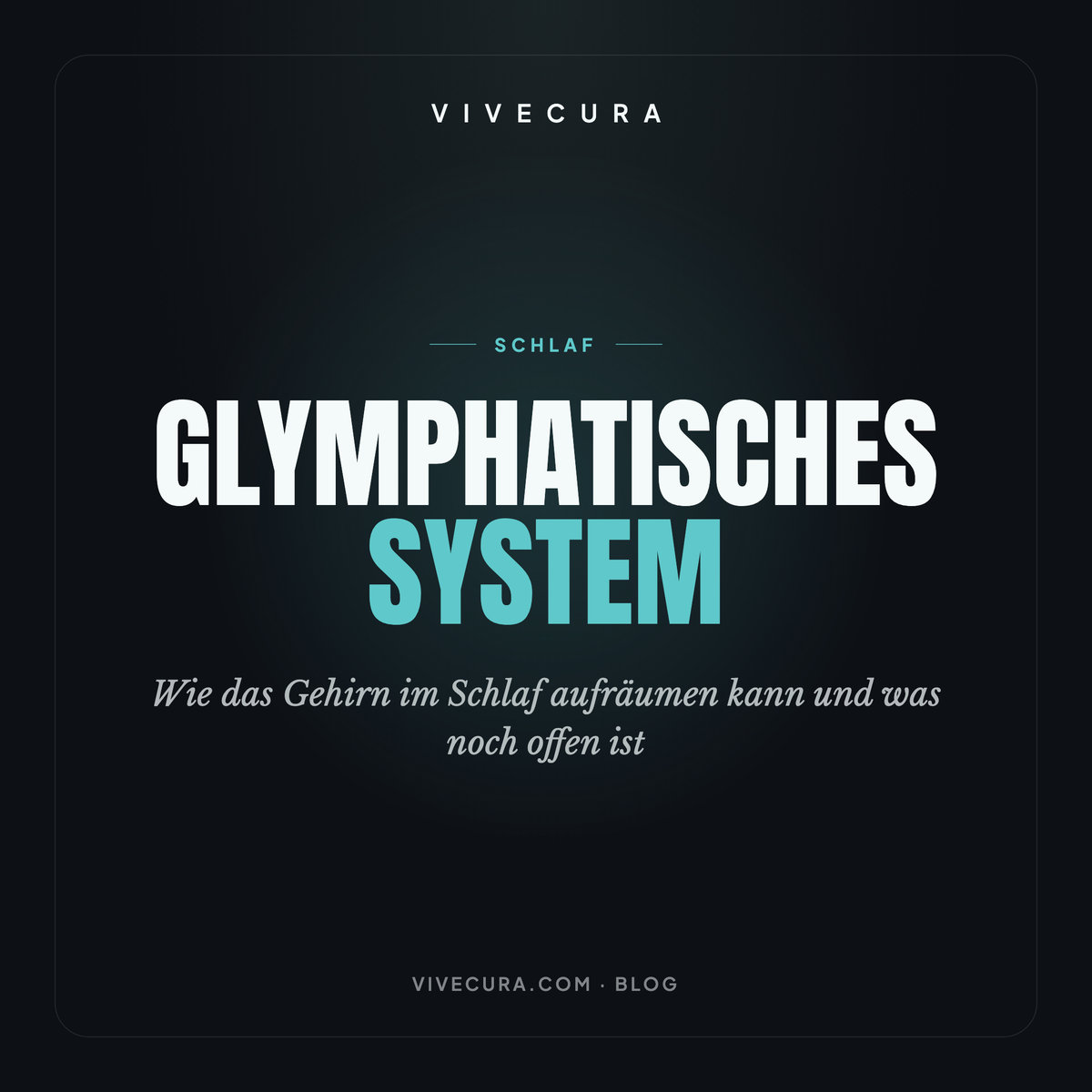 Glymphatisches System: Wie das Gehirn im Schlaf aufräumen kann und was noch offen ist