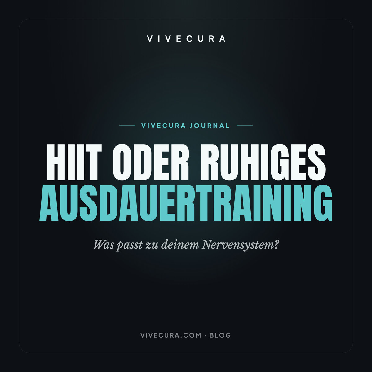HIIT oder ruhiges Ausdauertraining: Was passt zu deinem Nervensystem?