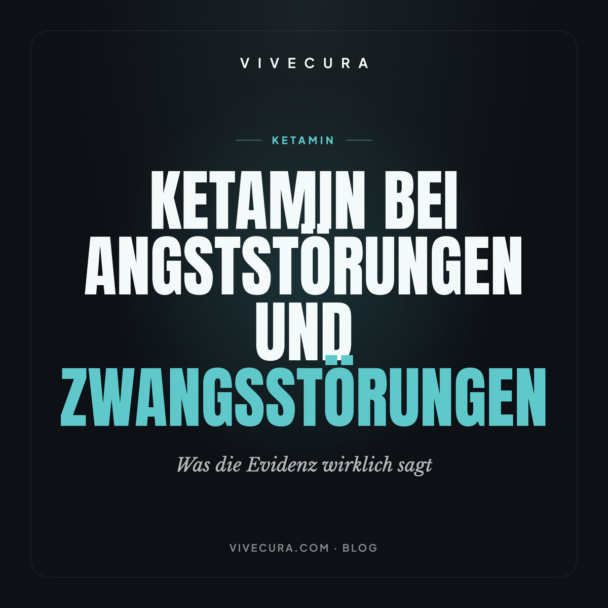 Ketamin bei Angststörungen und Zwangsstörungen: Was die Evidenz wirklich sagt