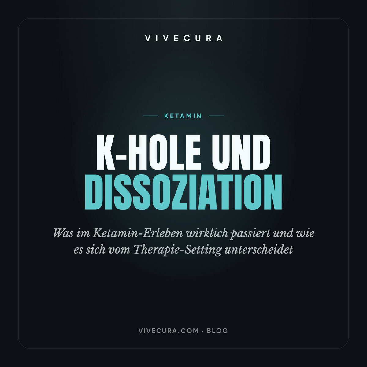 K-Hole und Dissoziation: Was im Ketamin-Erleben wirklich passiert und wie es sich vom Therapie-Setting unterscheidet