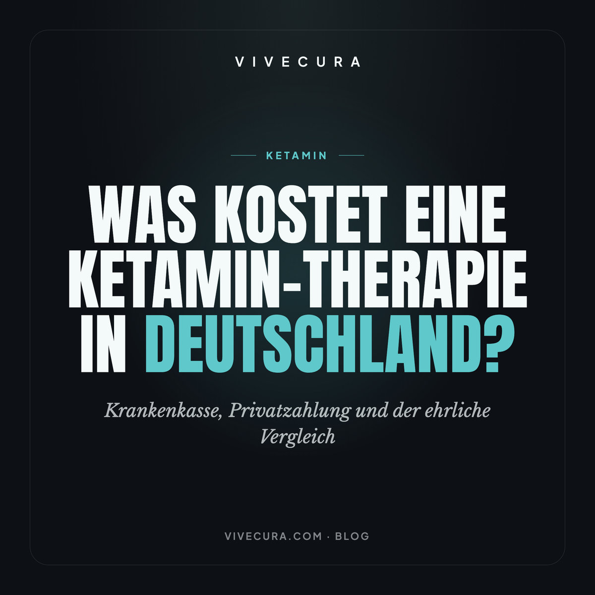 Was kostet eine Ketamin-Therapie in Deutschland? Krankenkasse, Privatzahlung und der ehrliche Vergleich