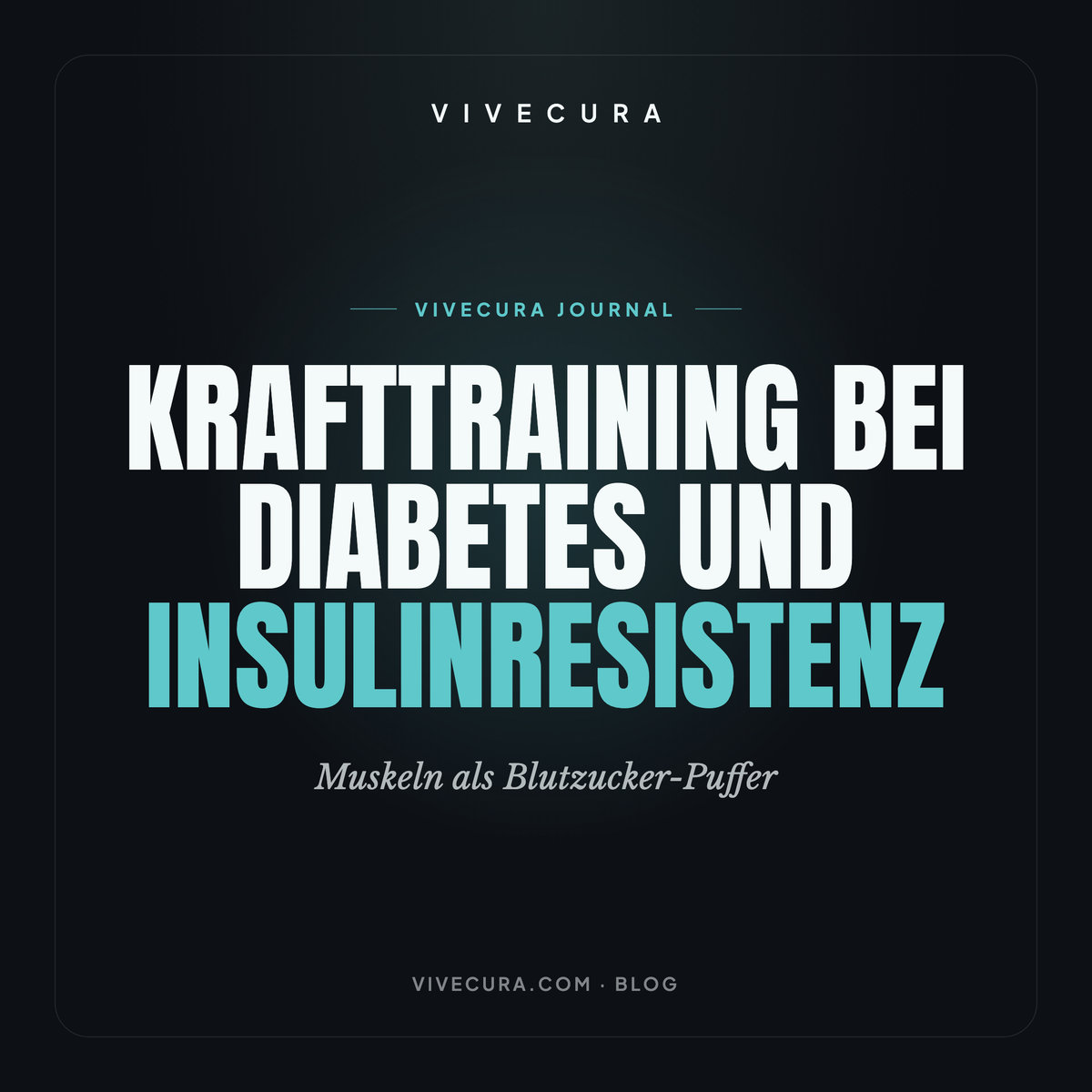 Krafttraining bei Diabetes und Insulinresistenz: Muskeln als Blutzucker-Puffer