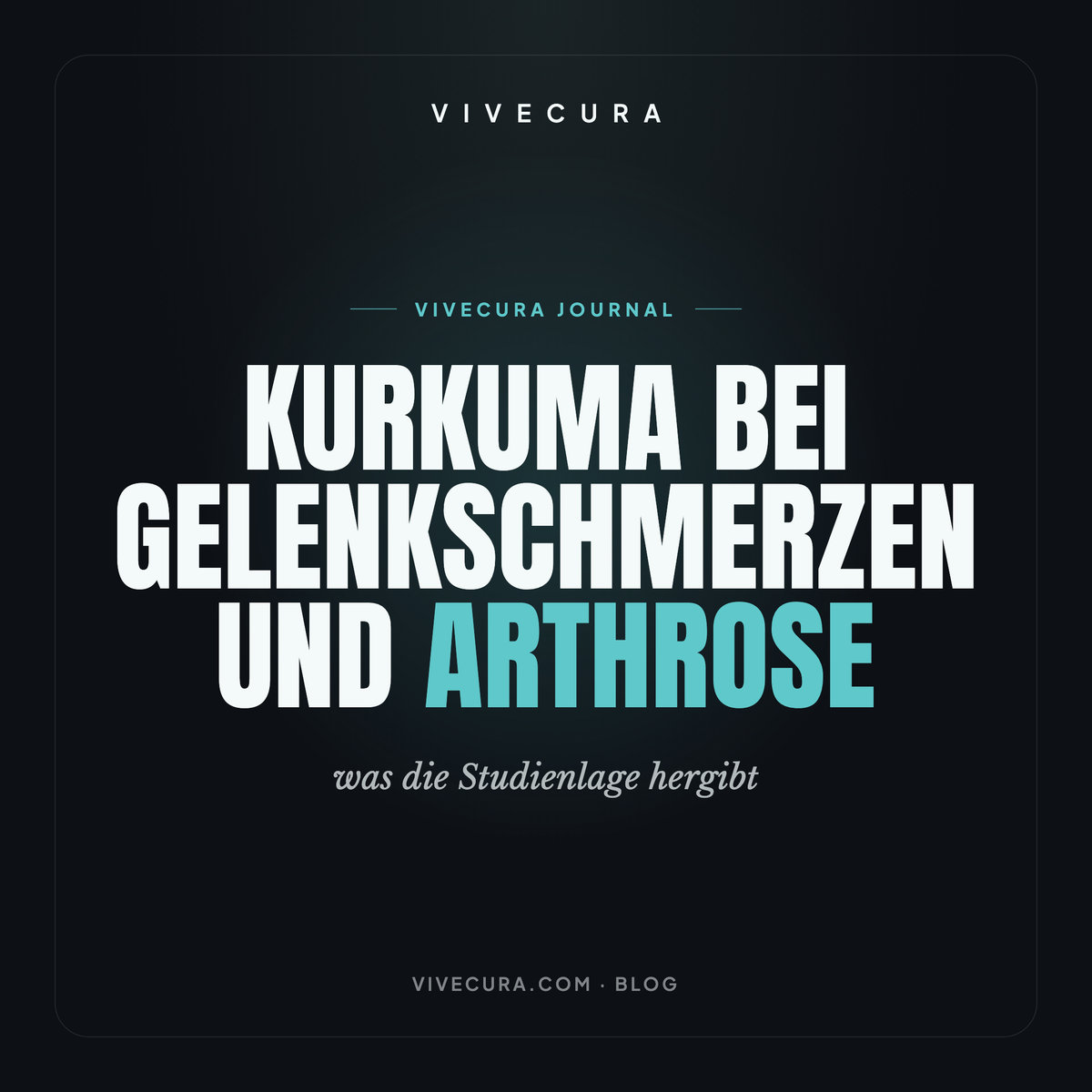 Kurkuma bei Gelenkschmerzen und Arthrose: was die Studienlage hergibt