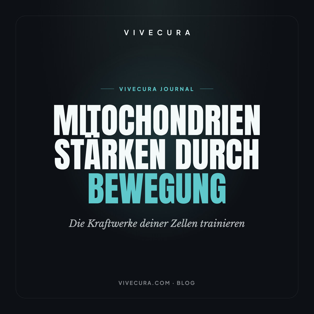 Mitochondrien stärken durch Bewegung: Die Kraftwerke deiner Zellen trainieren