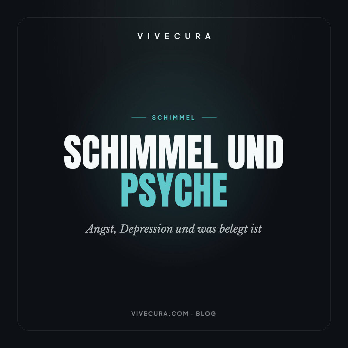 Schimmel und Psyche: Angst, Depression und was belegt ist