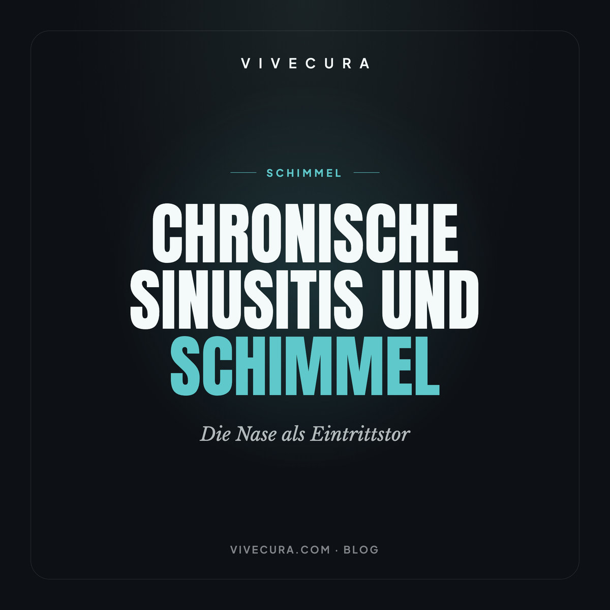 Chronische Sinusitis und Schimmel: Die Nase als Eintrittstor