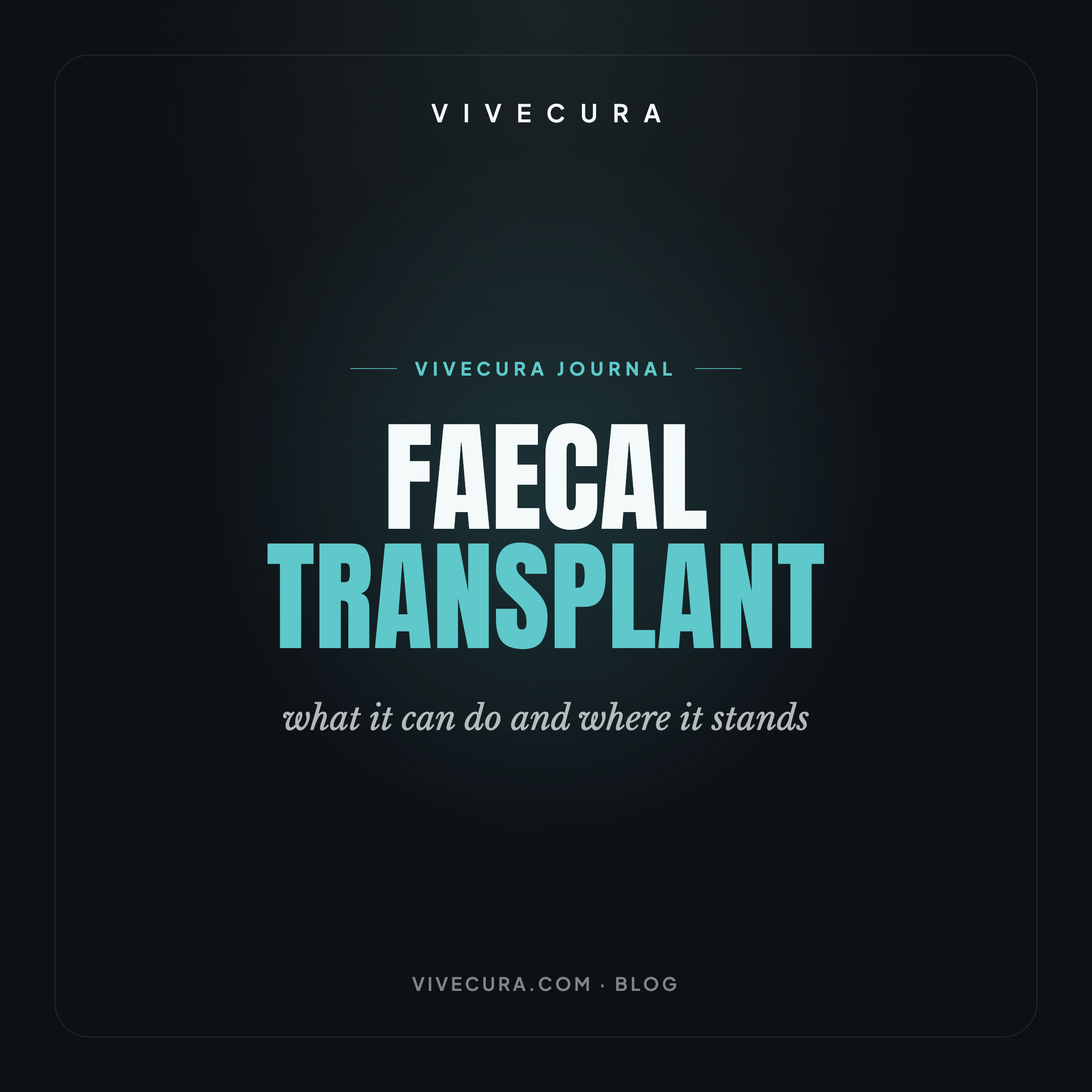 Faecal transplant: what it can do and where it stands