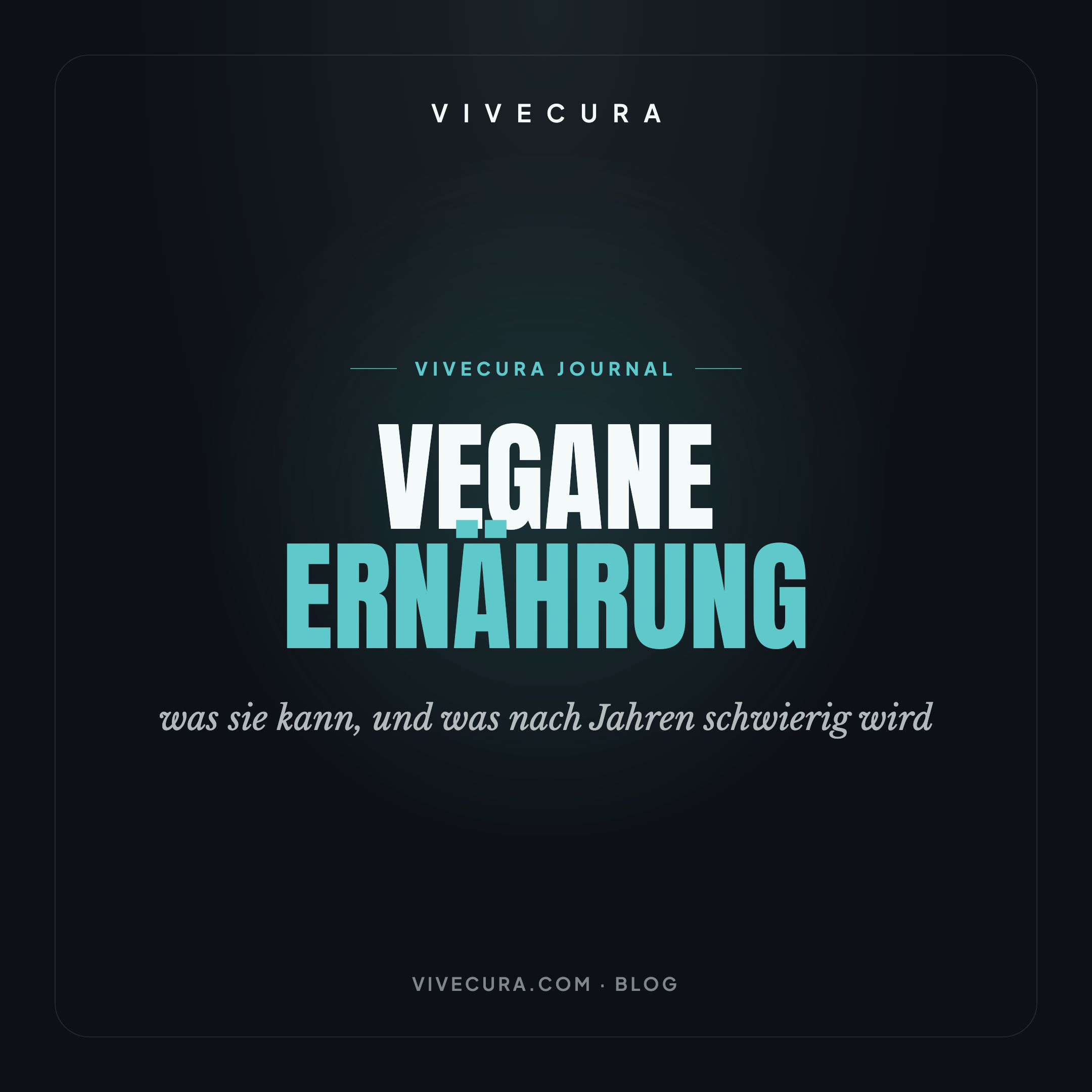 Vegane Ernährung: was sie kann, und was nach Jahren schwierig wird