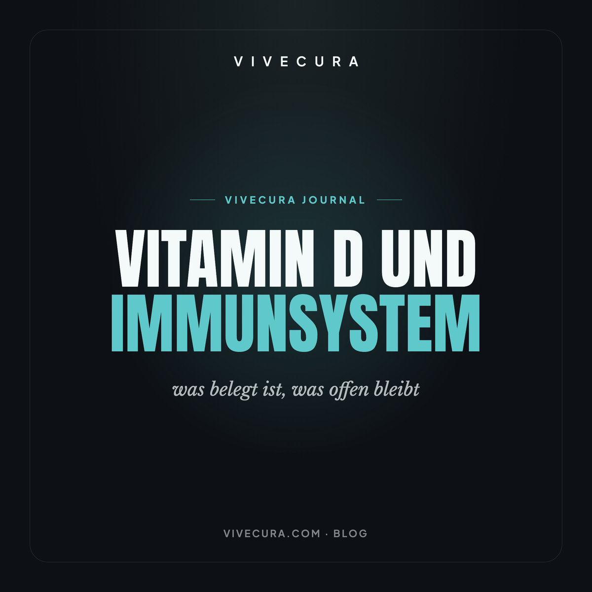Vitamin D und Immunsystem: was belegt ist, was offen bleibt