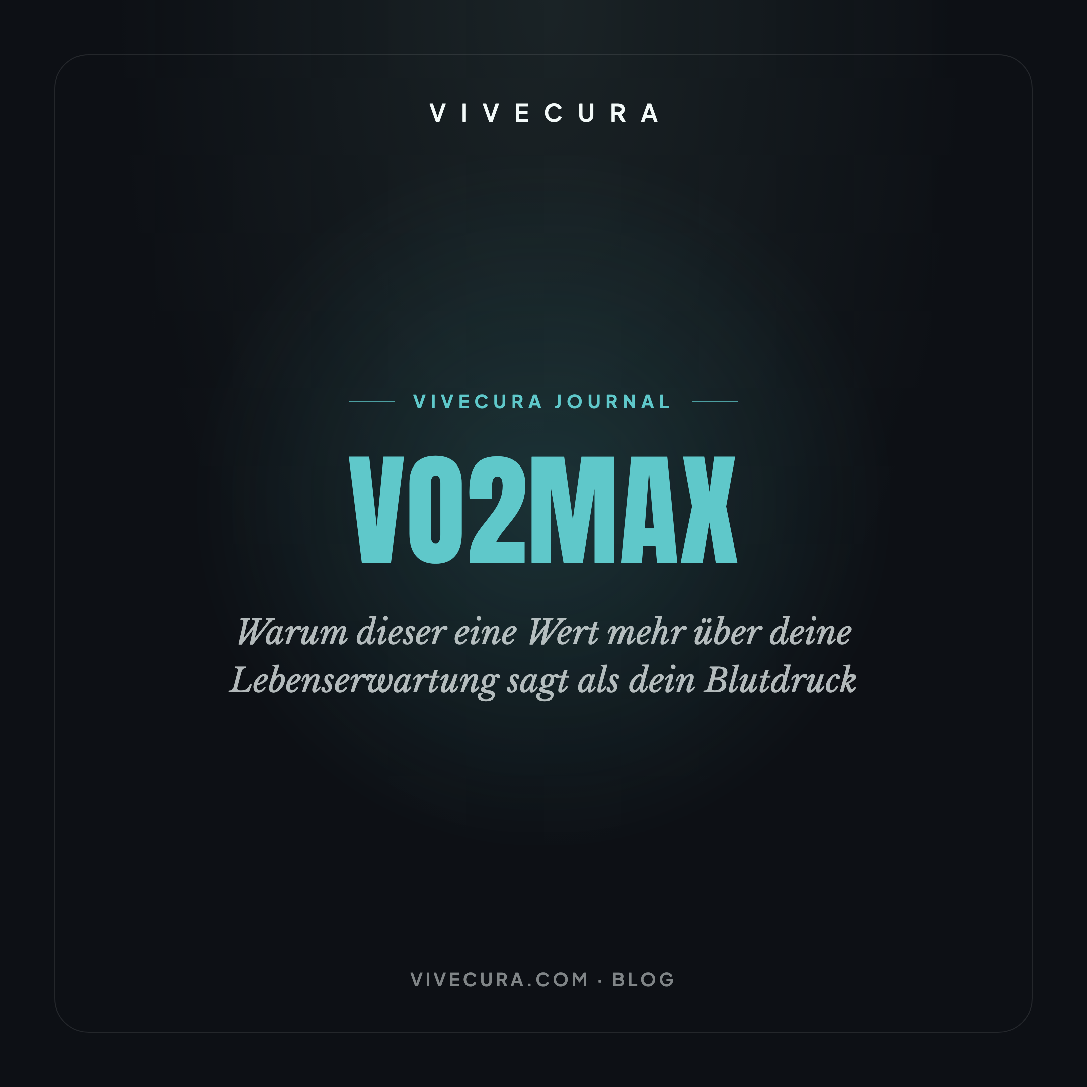 VO2max: Warum dieser eine Wert mehr über deine Lebenserwartung sagt als dein Blutdruck