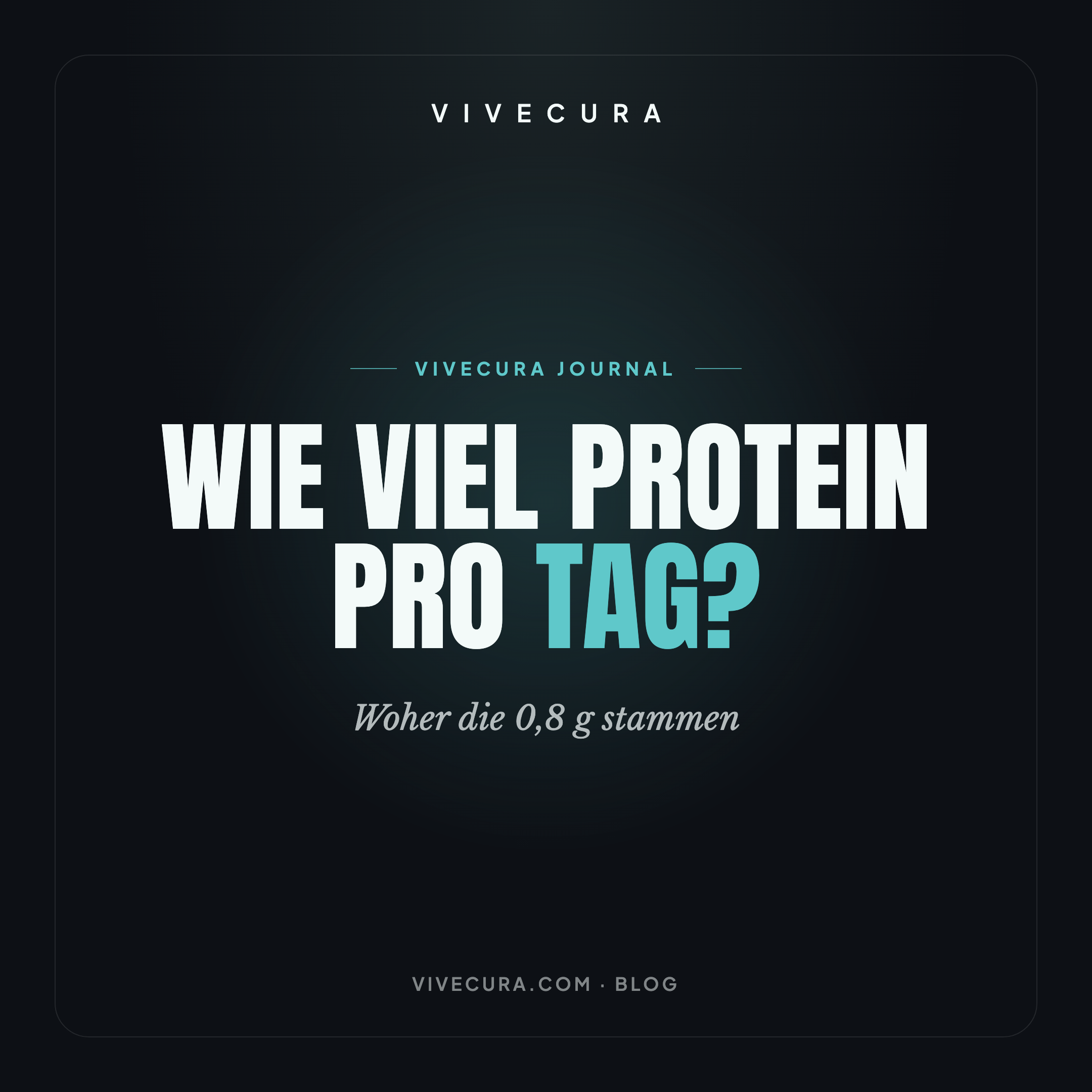 Wie viel Protein pro Tag? Woher die 0,8 g stammen