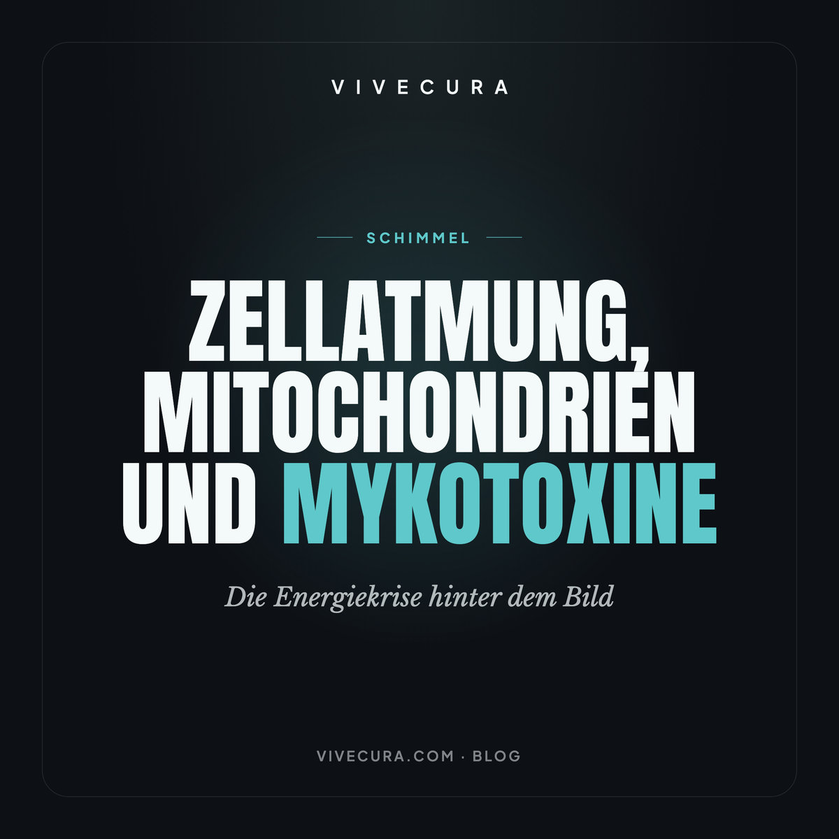 Zellatmung, Mitochondrien und Mykotoxine: Die Energiekrise hinter dem Bild